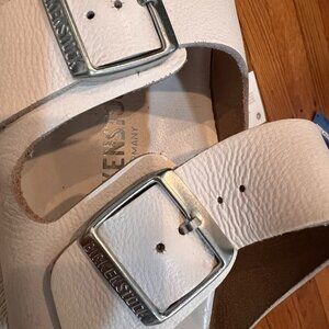 White Leather Birkenstocks